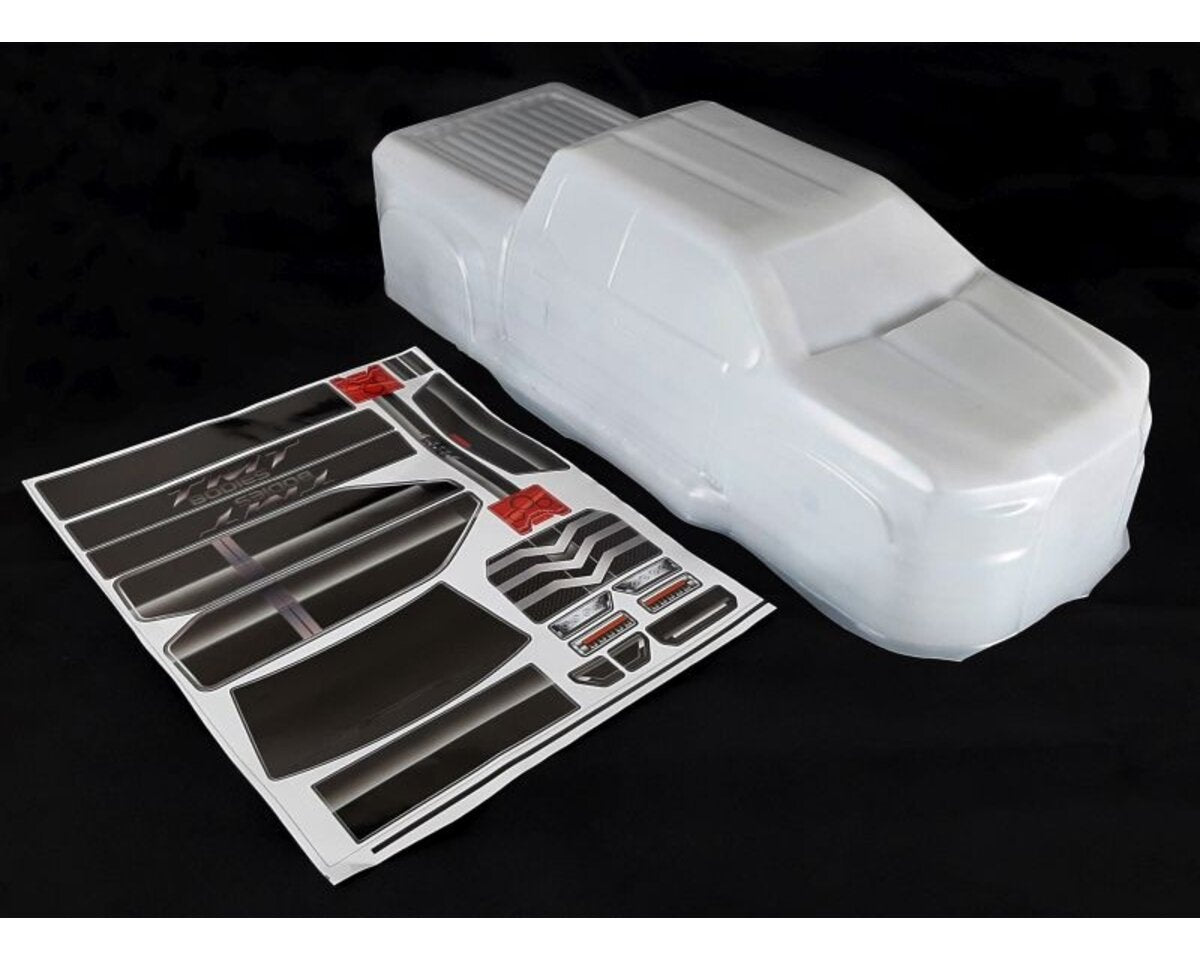 TMT Body unbreakable white incl. sticker for ARRMA Big Rock 6S