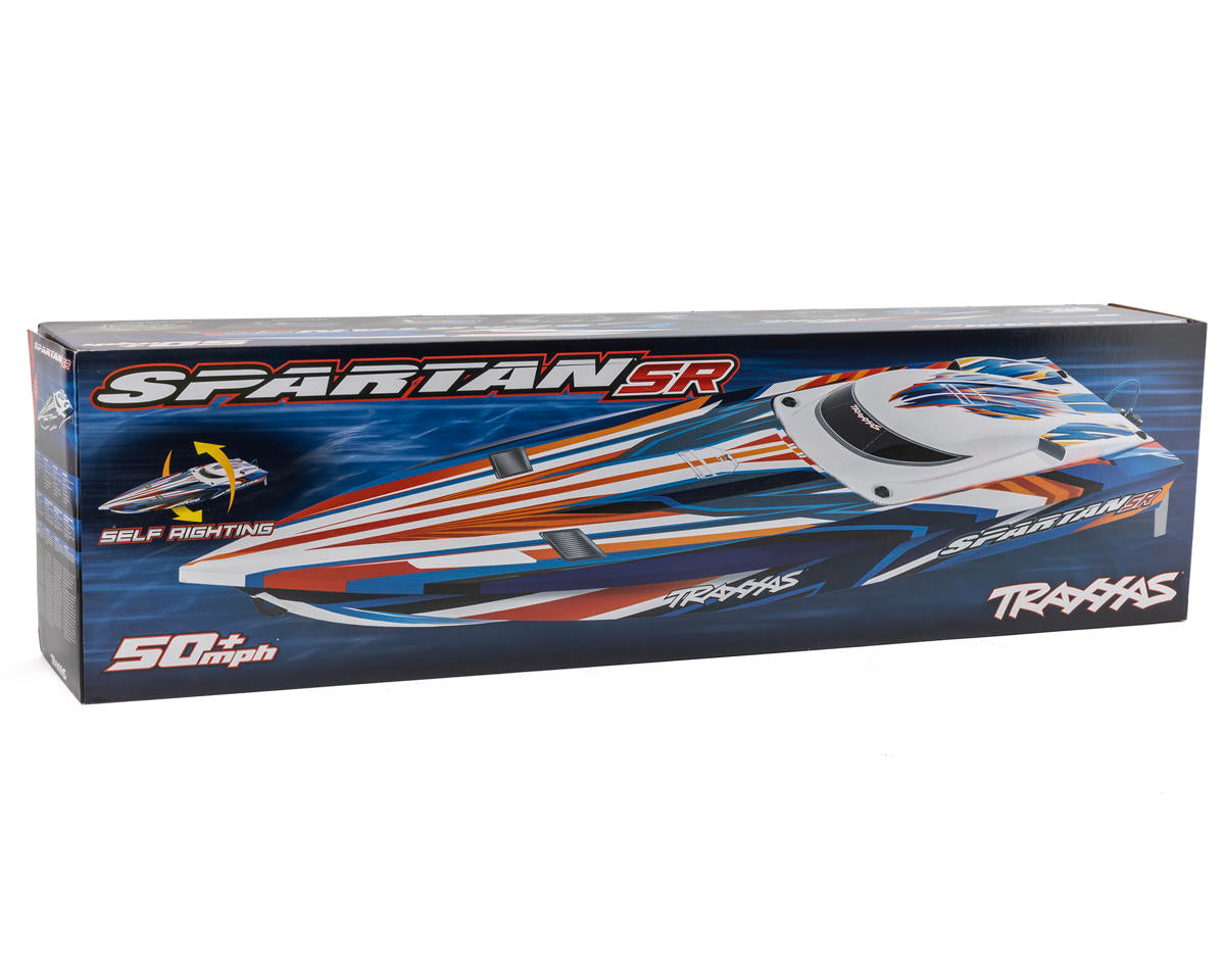 Traxxas Spartan SR 6S RTR Brushless Race Boat Orange με Self-Righting και VXL-6s Marine ESC