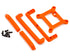 Traxxas Mini Maxx® Roof Skid Plate & Tailgate Protector Set Orange