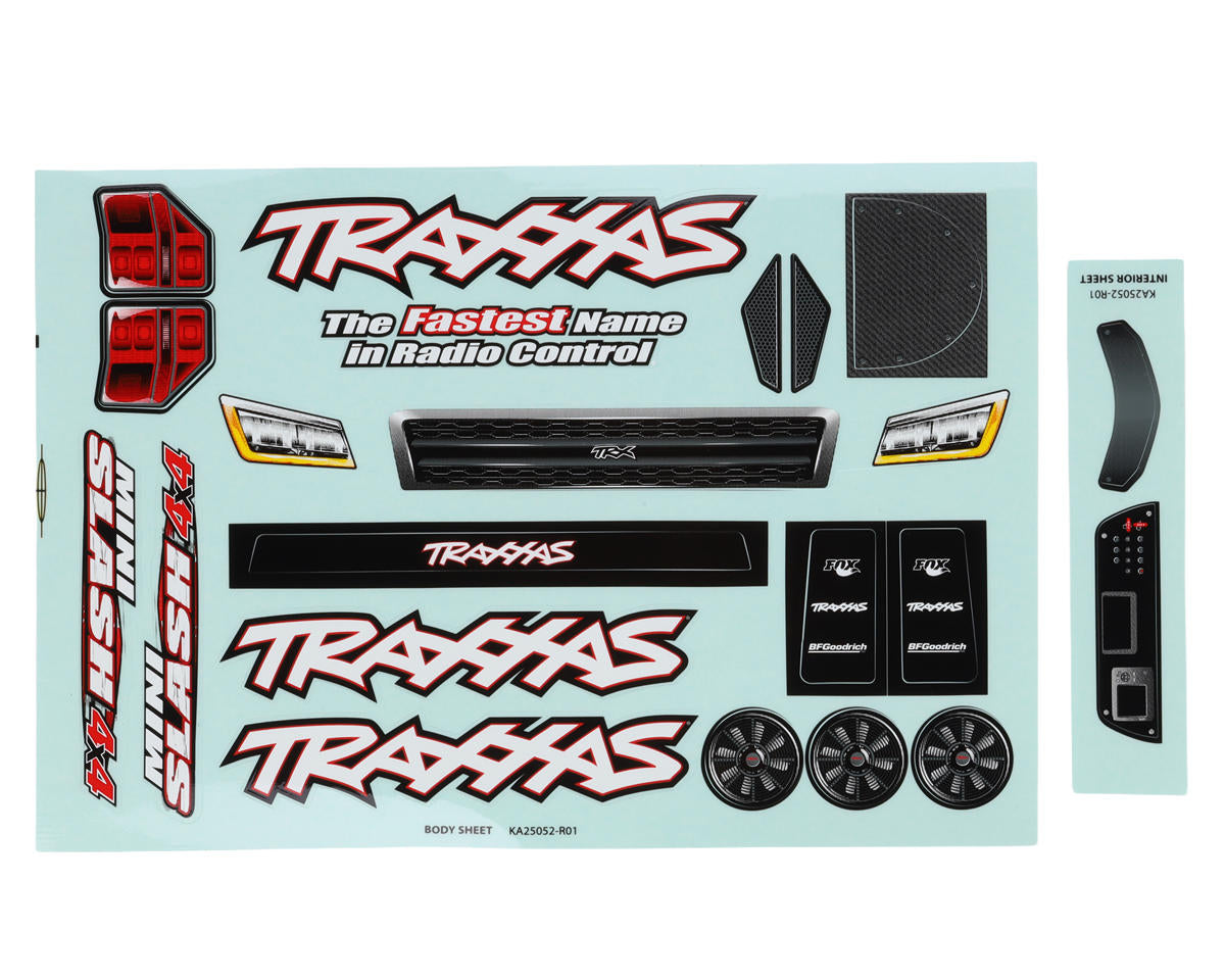 Traxxas Mini Slash 1/16 Διάφανο Αμάξωμα με Clipless Mounts & Decals