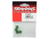 Traxxas 4mm Aluminum Flanged Serrated Nuts (Green) (4)