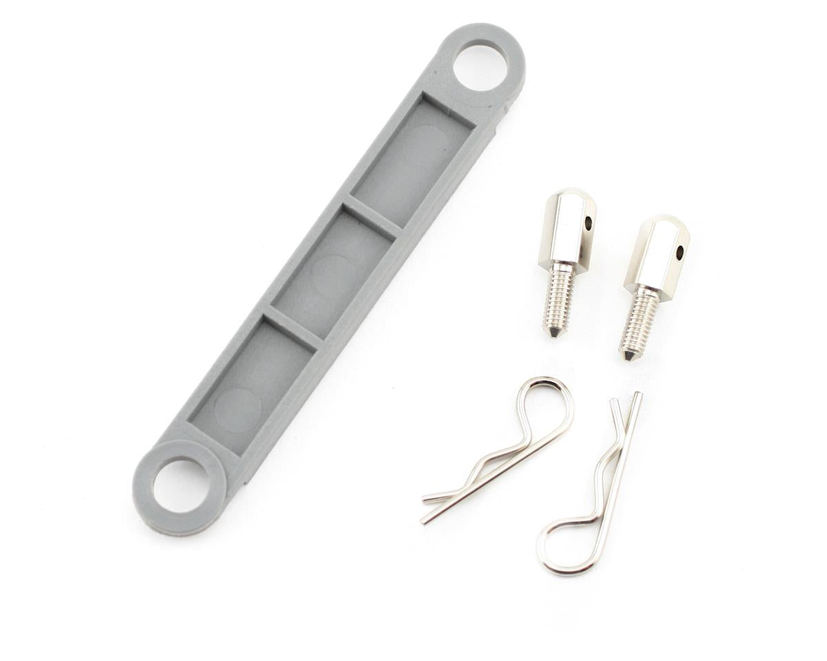 Traxxas Battery Hold Down Plate Gray με Posts & Clips