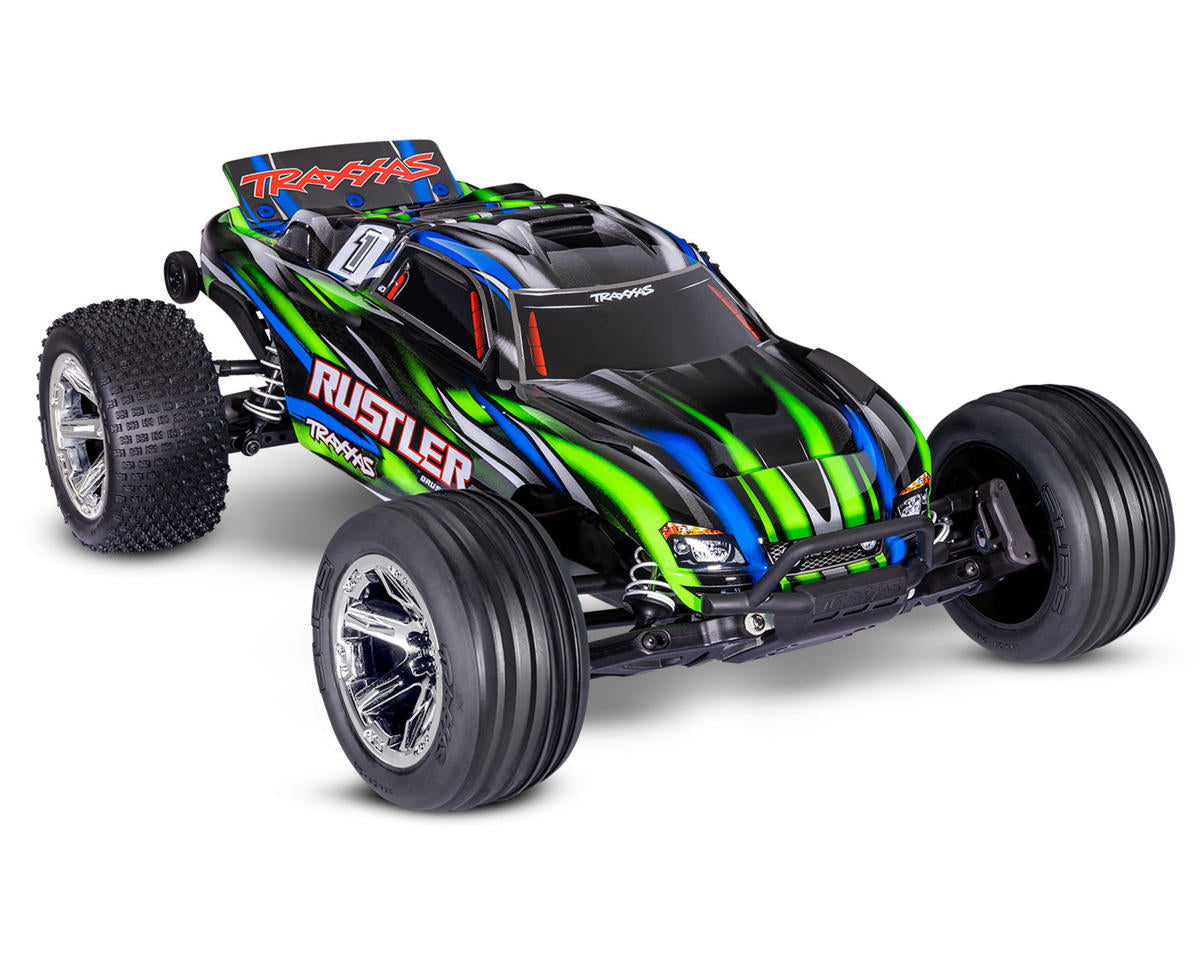 Traxxas Rustler BL-2s Brushless 1/10 Stadium Truck RTR – Blue με ΔΩΡΟ LiPo 3000mAh & USB Φορτιστή