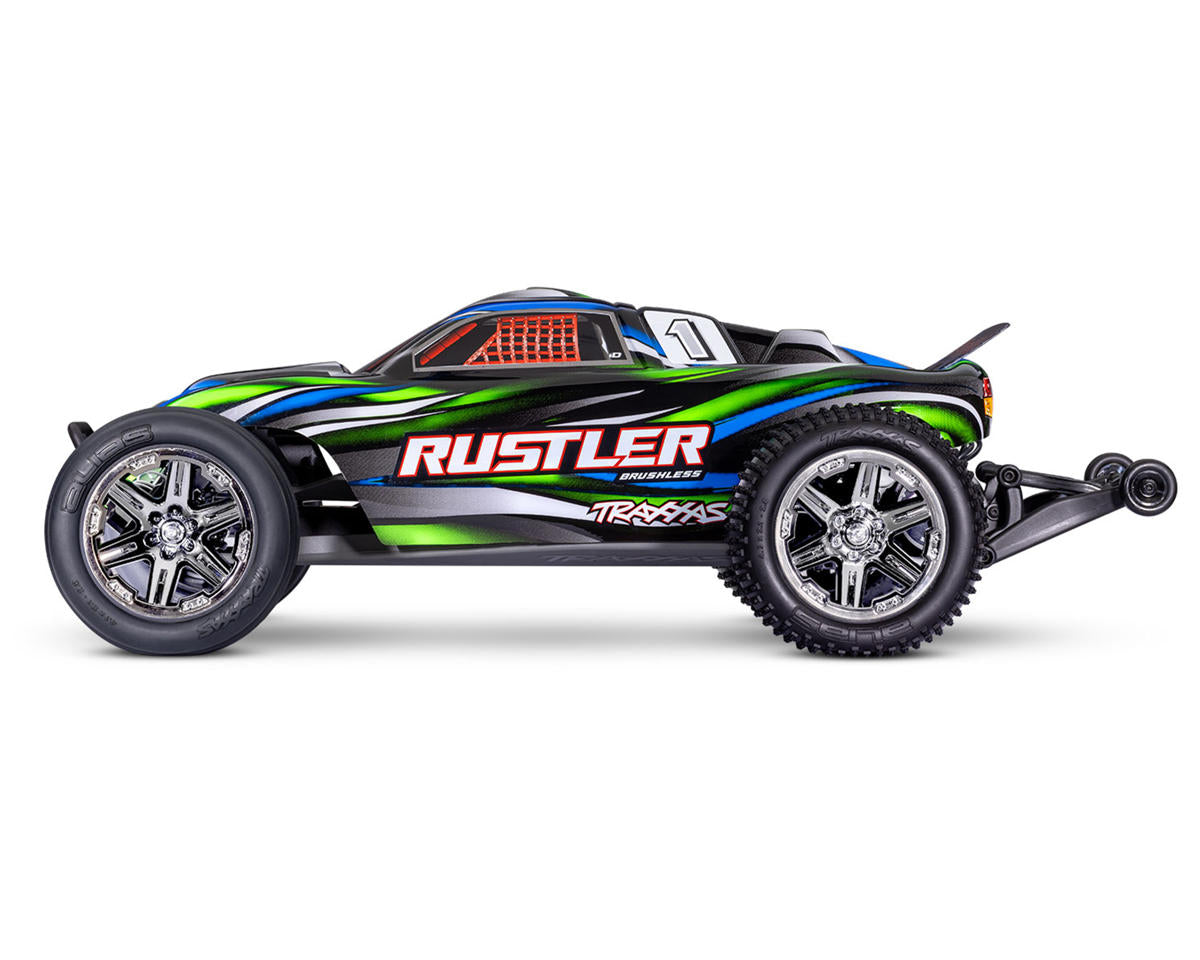 Traxxas Rustler BL-2s Brushless 1/10 Stadium Truck RTR – Blue με ΔΩΡΟ LiPo 3000mAh & USB Φορτιστή