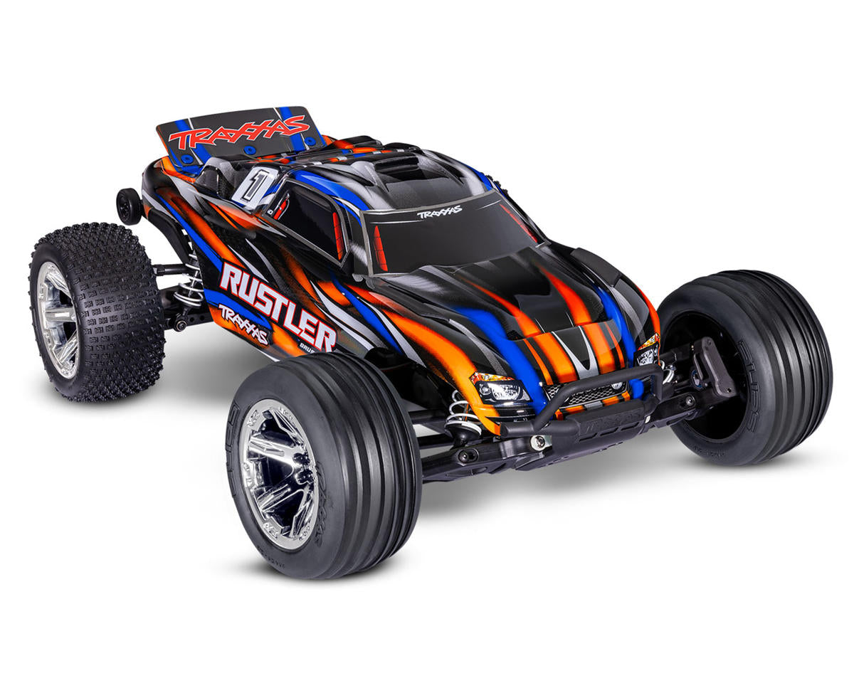 Traxxas Rustler BL-2s Brushless 1/10 Stadium Truck RTR – Blue με ΔΩΡΟ LiPo 3000mAh & USB Φορτιστή