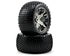 Traxxas Alias Rear Tires with All-Star Wheels Black Chrome 2pcs – Πίσω Τροχοί Προμονταρισμένοι