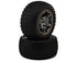 Traxxas Alias 2.8" Rear Tires w/RXT Wheels (Black Chrome) (2) w/12mm Hex
