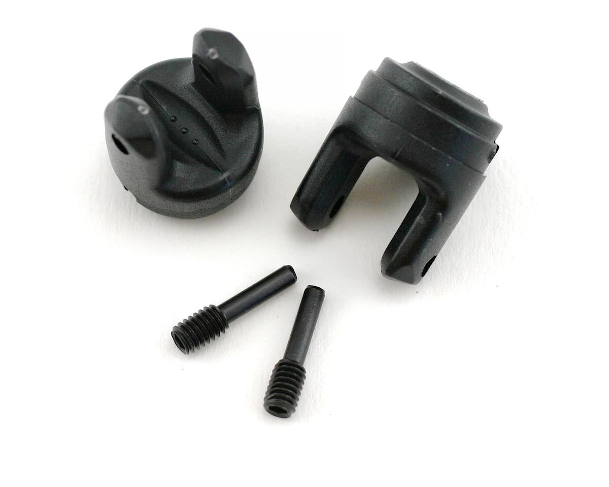 Traxxas Revo Yokes, differential and transmission (2)/ 4x15mm screw pins (2)
