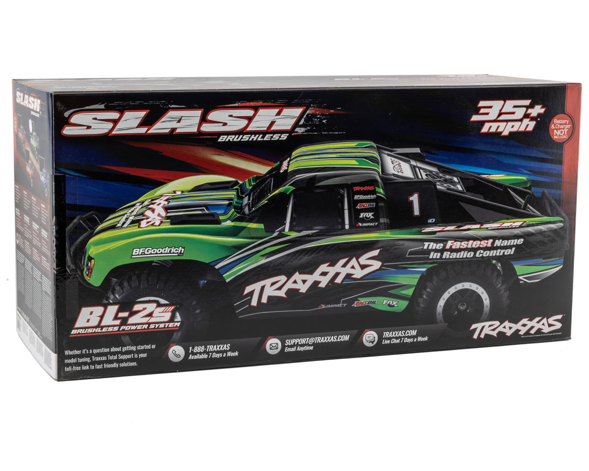 Traxxas Slash BL-2S 1/10 RTR 2WD Brushless Short Course Truck  w/BL-2S ESC & TQ 2.4GHz Radio - Δώρο μπαταρία lipo & φορτιστής