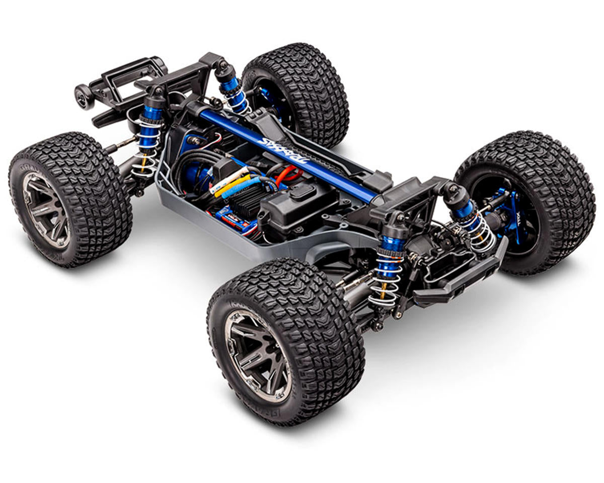 Traxxas Rustler 4X4 Ultimate 1/10 RTR Brushless Stadium Truck Μπλε με TQi & Link Module