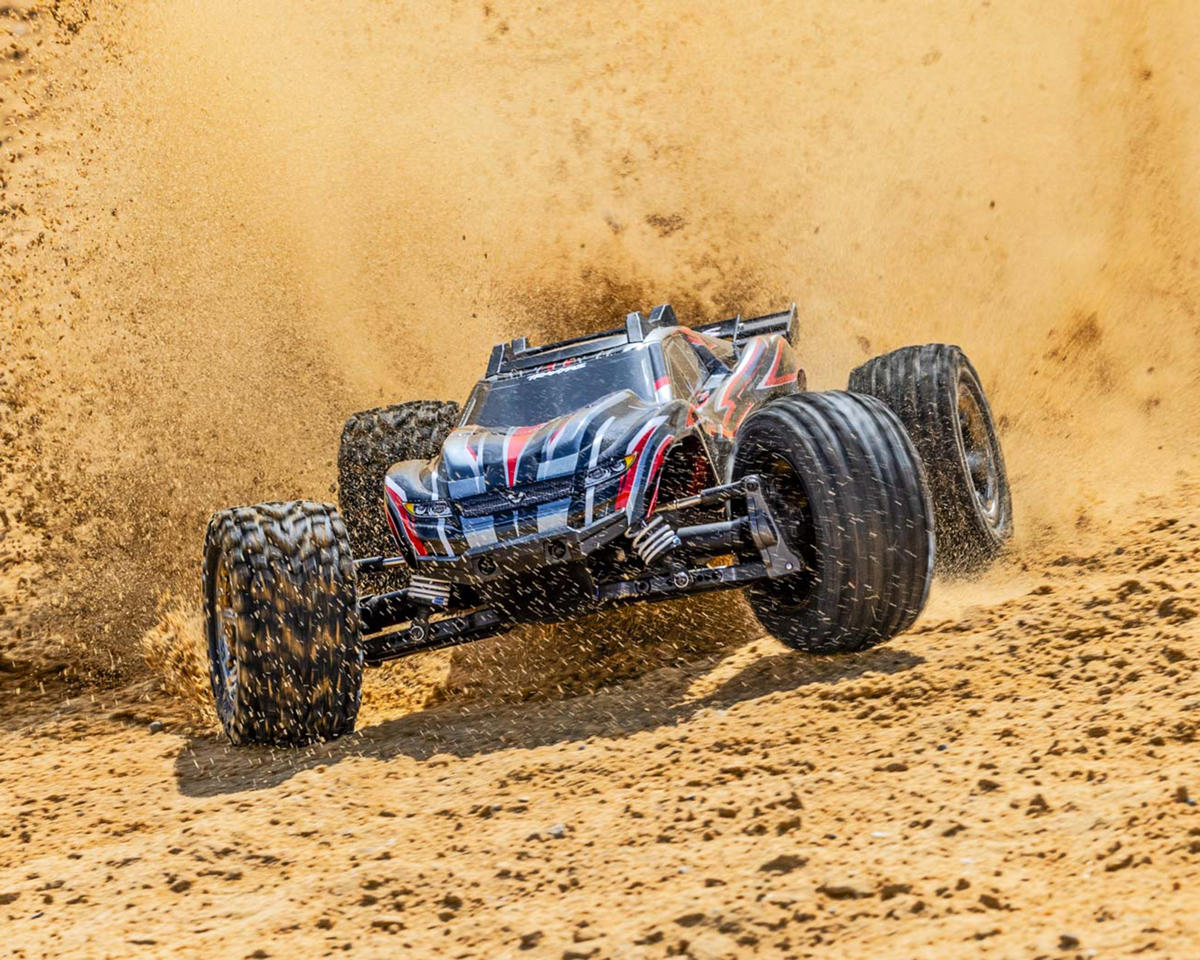 Traxxas Rustler 4X4 VXL Brushless RTR 1/10 4WD Stadium Truck Red με TQi 2.4GHz & TSM