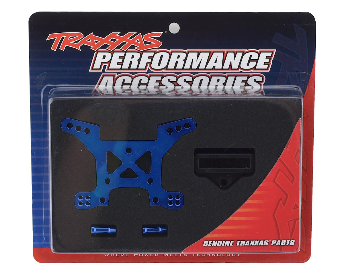 Traxxas Aluminum Rustler 4X4 Front Shock Tower (Blue)