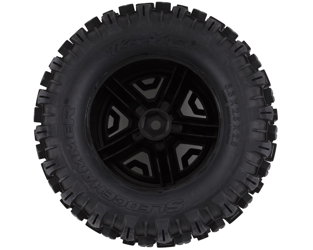 Traxxas Sledgehammer 2.8" Pre-Mounted Tires 12mm Hex Black 6792 – Ελαστικά για Rustler 4X4 & Stampede 4X4