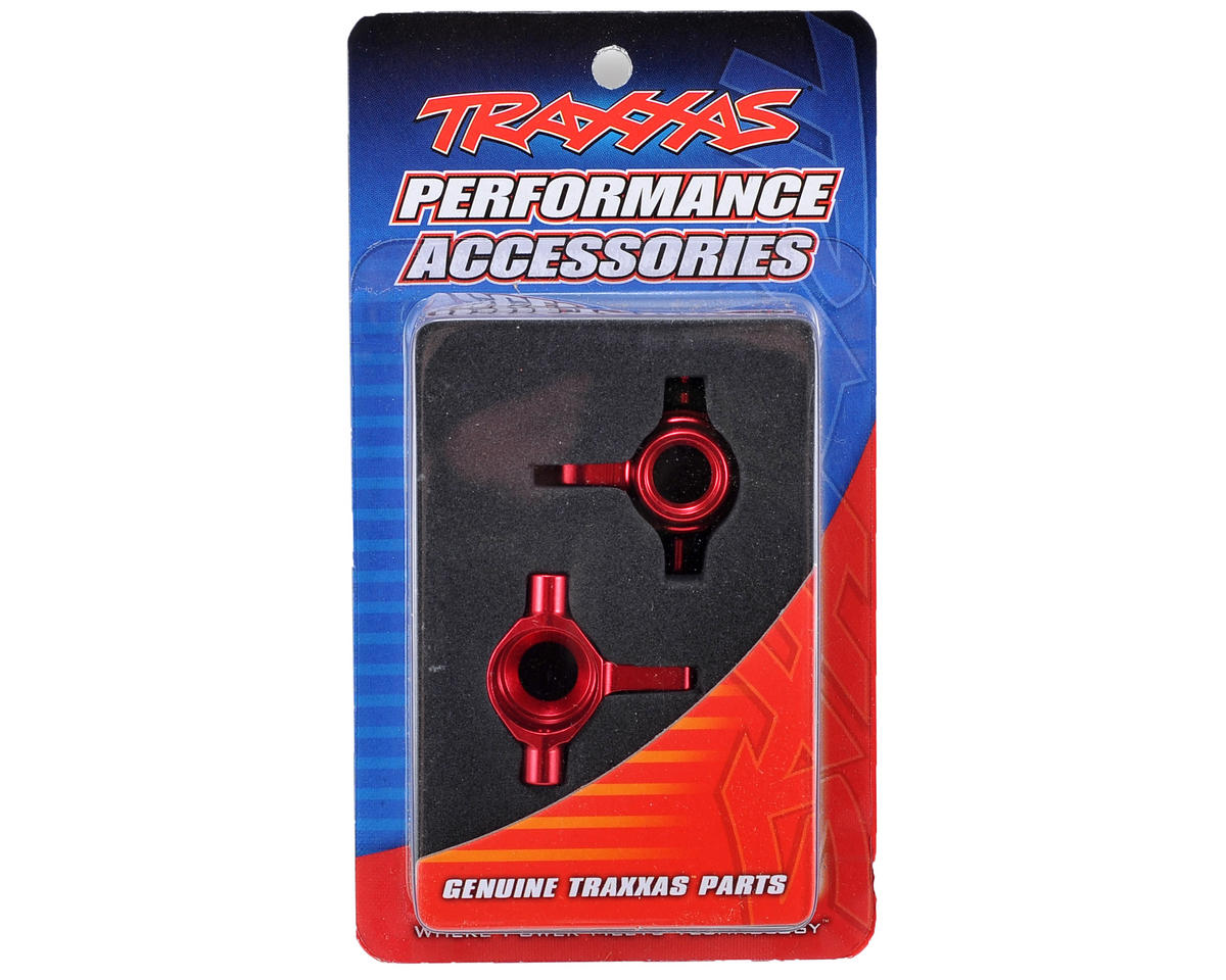 Traxxas Aluminum Steering Block Set (Red) (2)