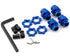 Traxxas Aluminum 17mm Wheel Adapter Set Blue (4pcs)