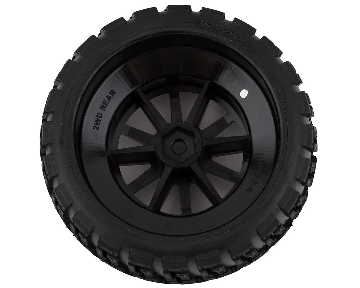 Traxxas Rally Pre-Mounted Tires with Rally Wheels Black 2pcs – Τροχοί για Ford Fiesta ST Rally