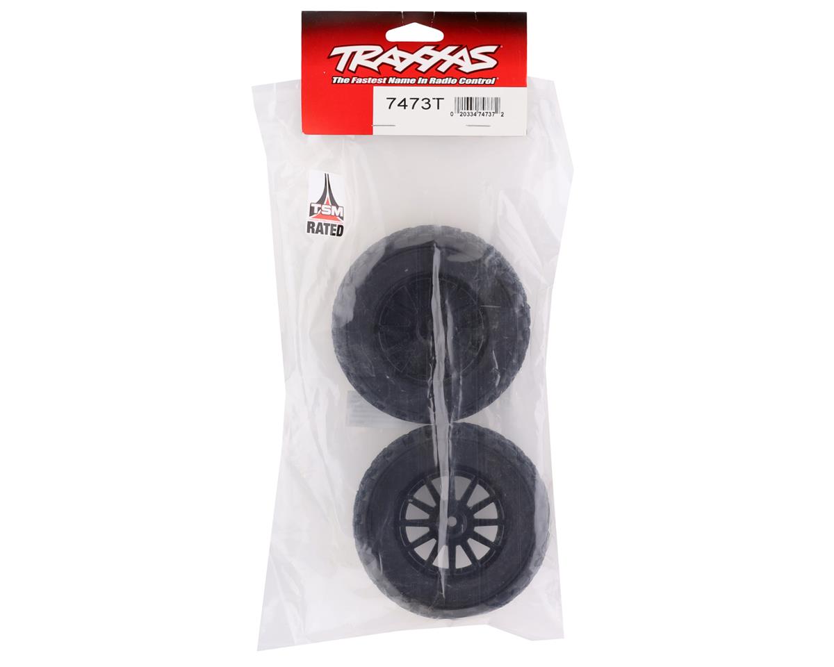 Traxxas Rally Pre-Mounted Tires with Rally Wheels Black 2pcs – Τροχοί για Ford Fiesta ST Rally