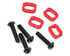 Traxxas X-Maxx/XRT Aluminum Motor Mount Washers (Red) (4)