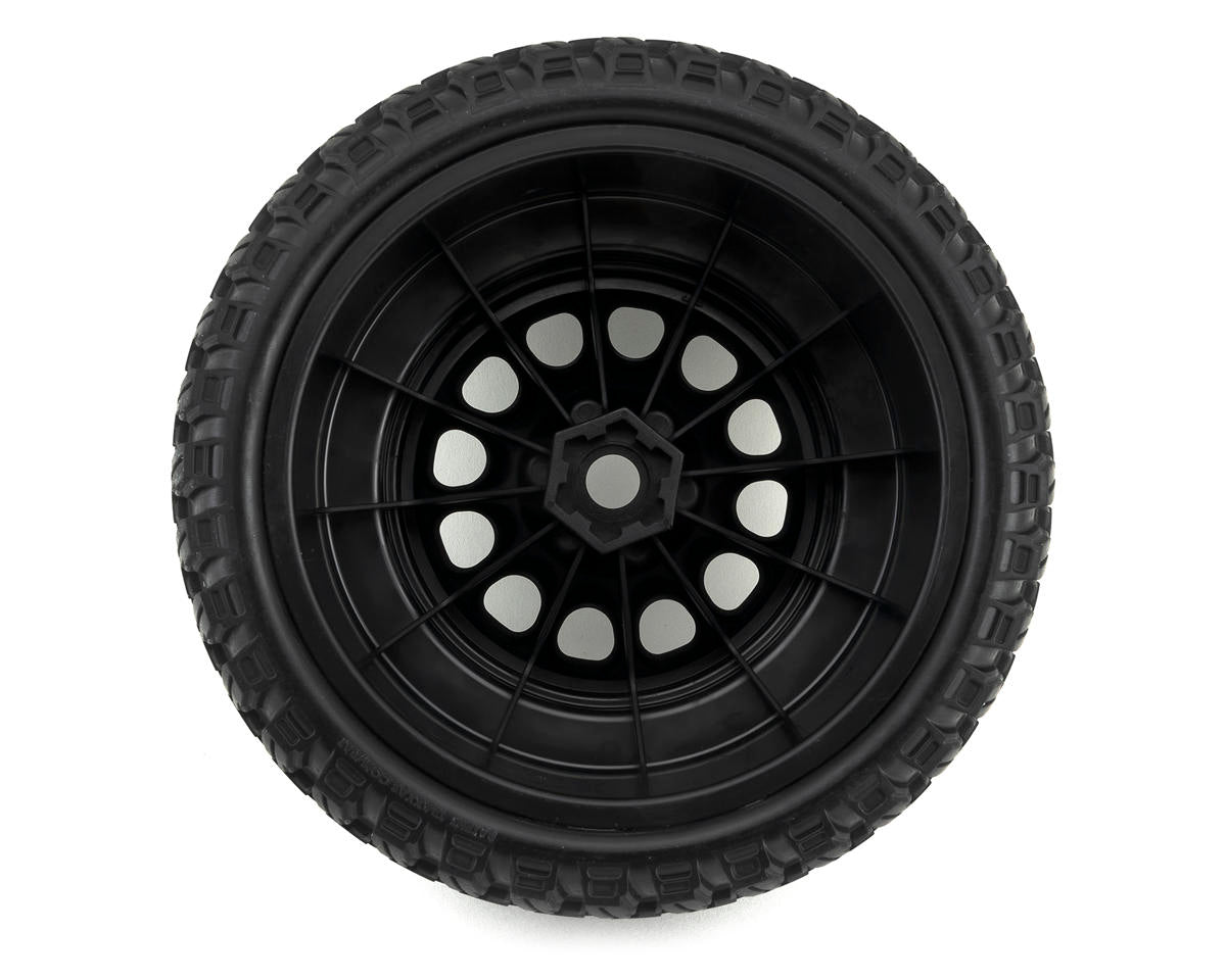 Traxxas XRT Gravix Belted Pre-Mounted Tires Black (2pcs) w/24mm Hex