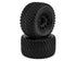 Traxxas XRT Gravix Belted Pre-Mounted Tires Black (2pcs) w/24mm Hex