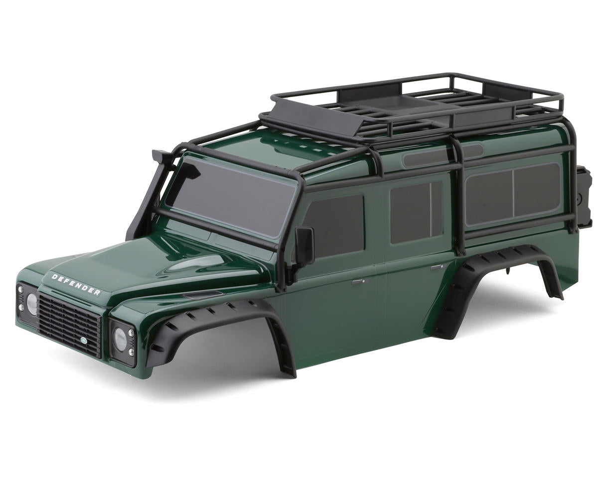 Traxxas Body Land Rover Defender Clipless Complete Green | Πράσινο Αμάξωμα TRX-4 Defender