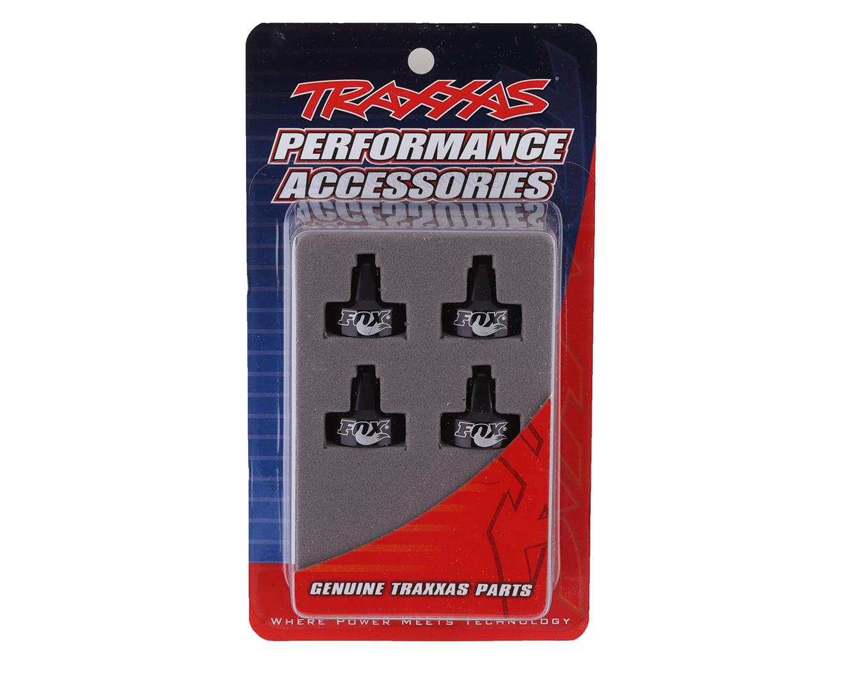 Traxxas Aluminum GTR “Fox” Shock Caps Black (4) – Αλουμινένια Καπάκια Αμορτισέρ GTR