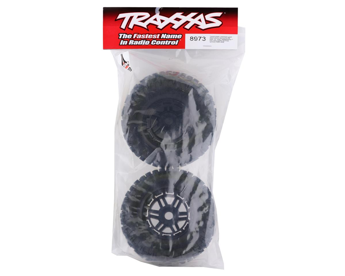Traxxas Maxx Sledgehammer® 2.8" Pre-Mounted Tires Black (2pcs) 17mm Hex