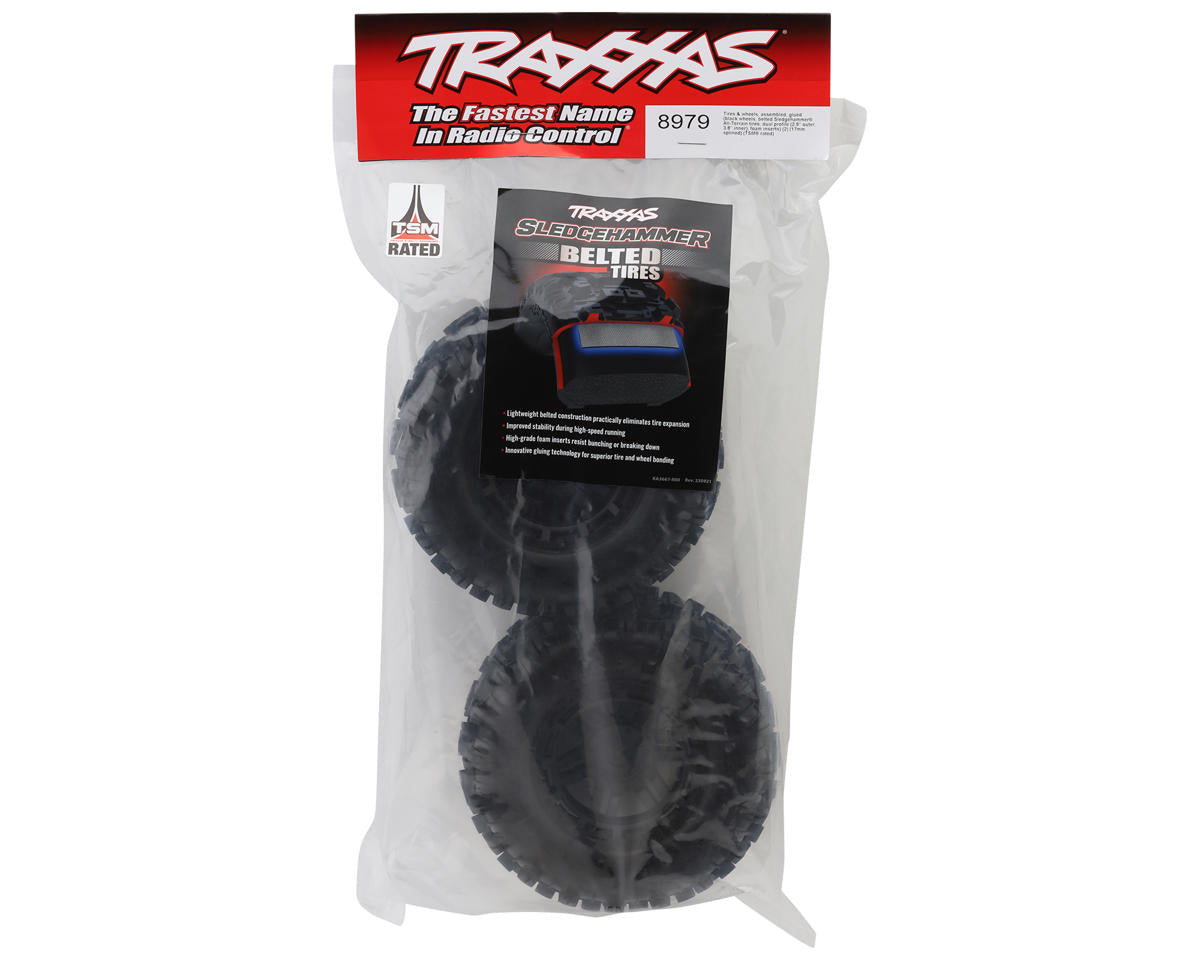 Traxxas Maxx Belted Sledgehammer 2.9" Tires 17mm Hex (2) | Racerc