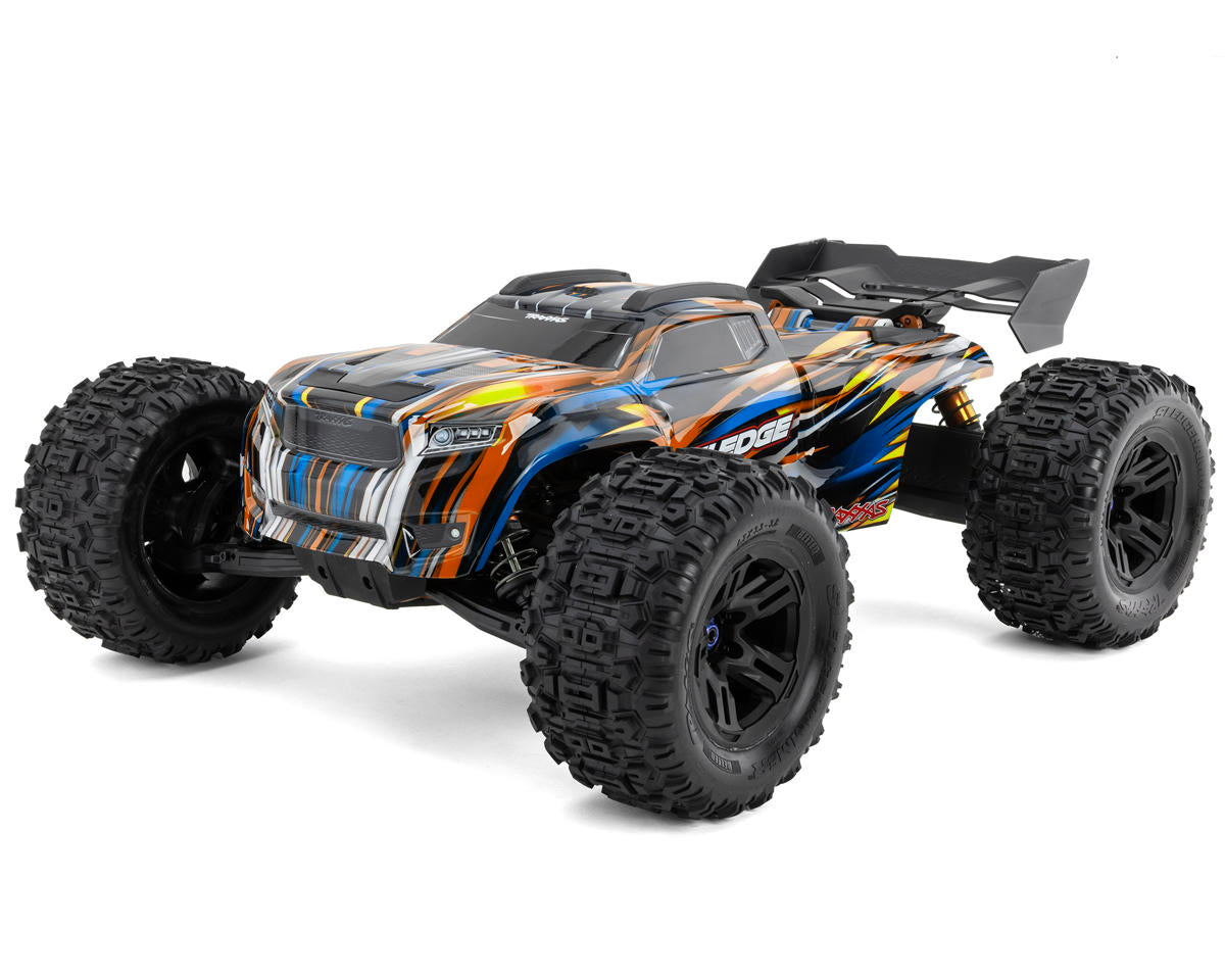 Traxxas Sledge 6S RTR 1/8 4WD Brushless Monster Truggy Blue με Belted Sledgehammer Tires