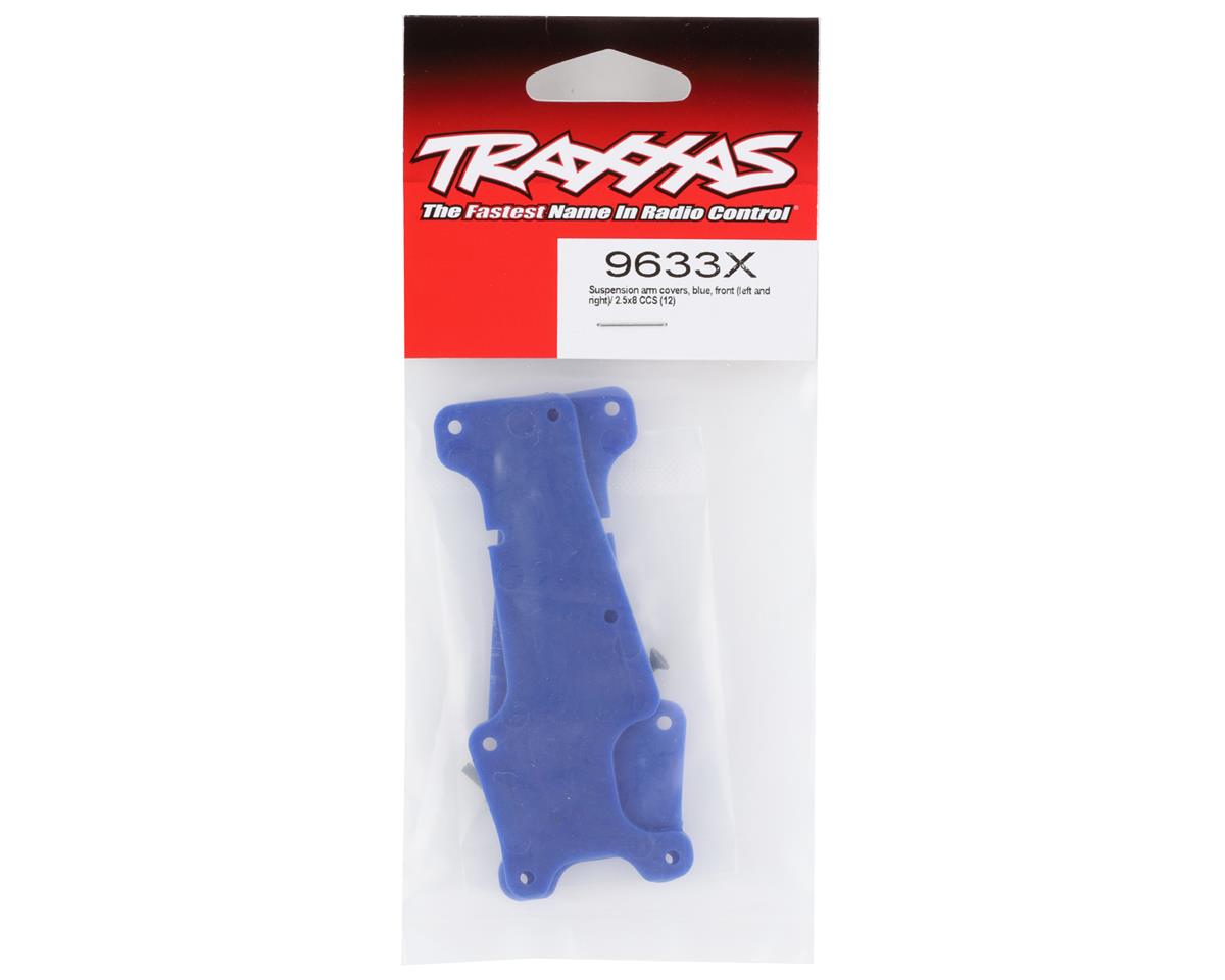 Traxxas Sledge Front Suspension Arm Covers (Blue) (2)