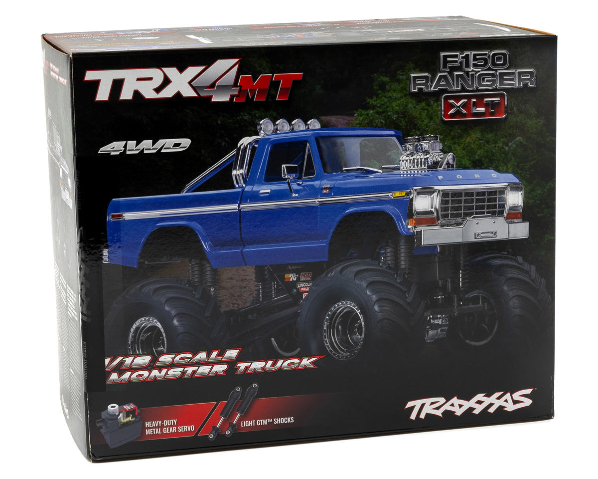 Traxxas TRX-4MT 1/18 4WD RTR Micro Monster Truck w/1979 Ford F-150 Body (Blue) w/TQ 2.4GHz Radio