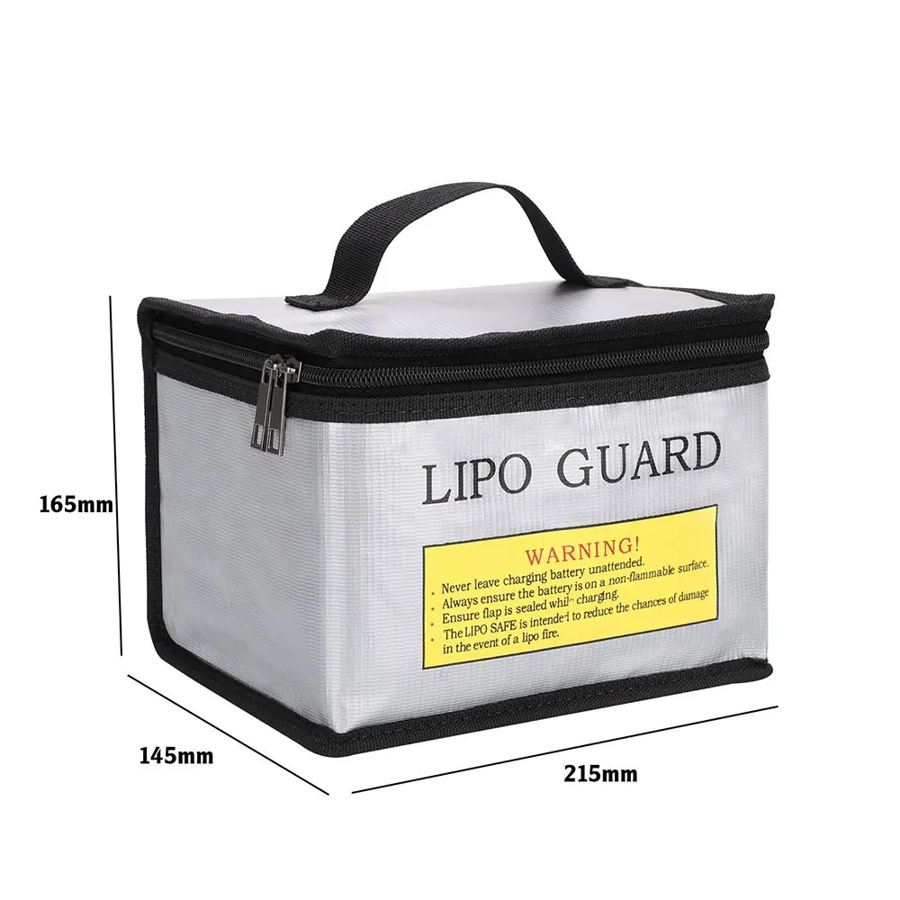 ProtonRC Lipo Battery Safe Bag 215*145*165mm Fireproof Explosionproof Bag RC Lipo Battery Guard Safe