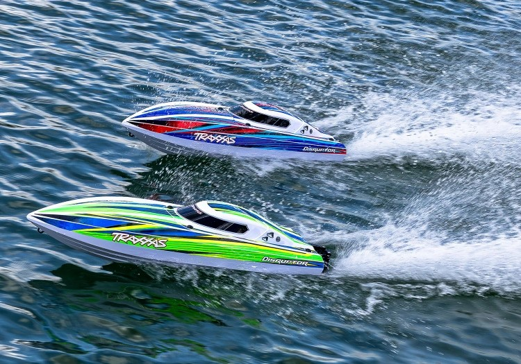 Traxxas Disruptor VXL-4S Self-Righting 660mm RTR Brushless Boat Μπλε