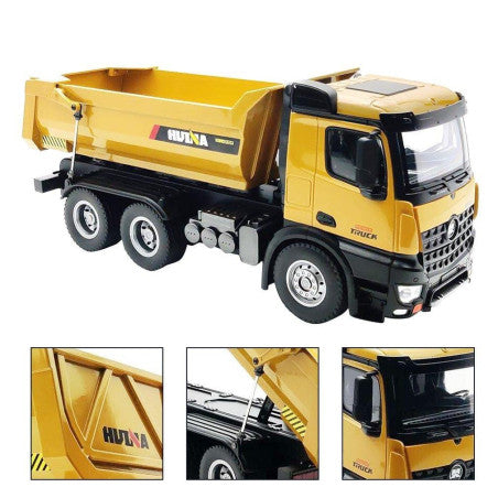 HUINA 1582 1/14 RC Dump Truck 10CH 2.4GHz – Τηλεκατευθυνόμενο Φορτηγό Ανατροπής με Μεταλλικά Μέρη