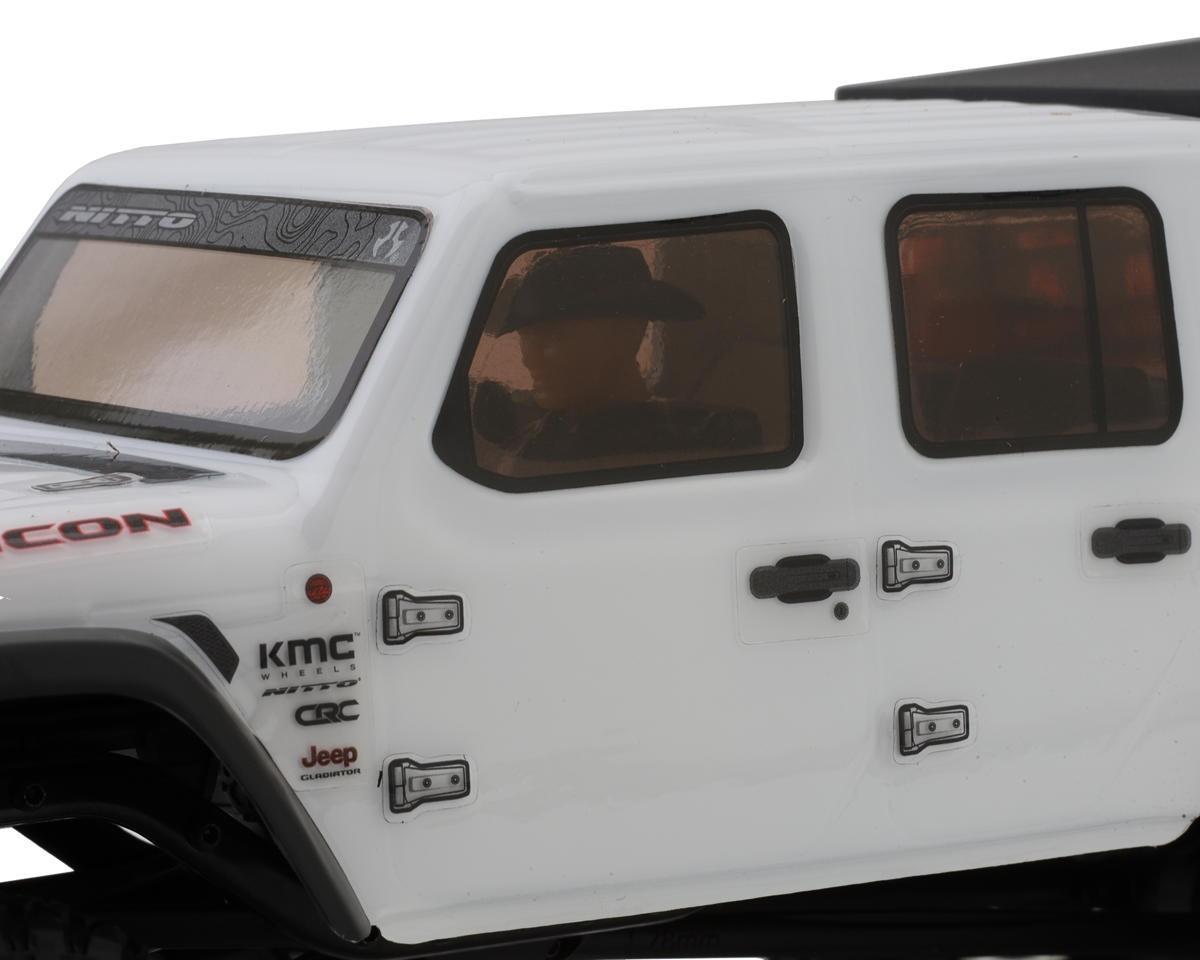 Axial SCX24 Jeep JT Gladiator 1/24 4WD RTR Scale Mini Crawler – White | 2.4GHz Radio