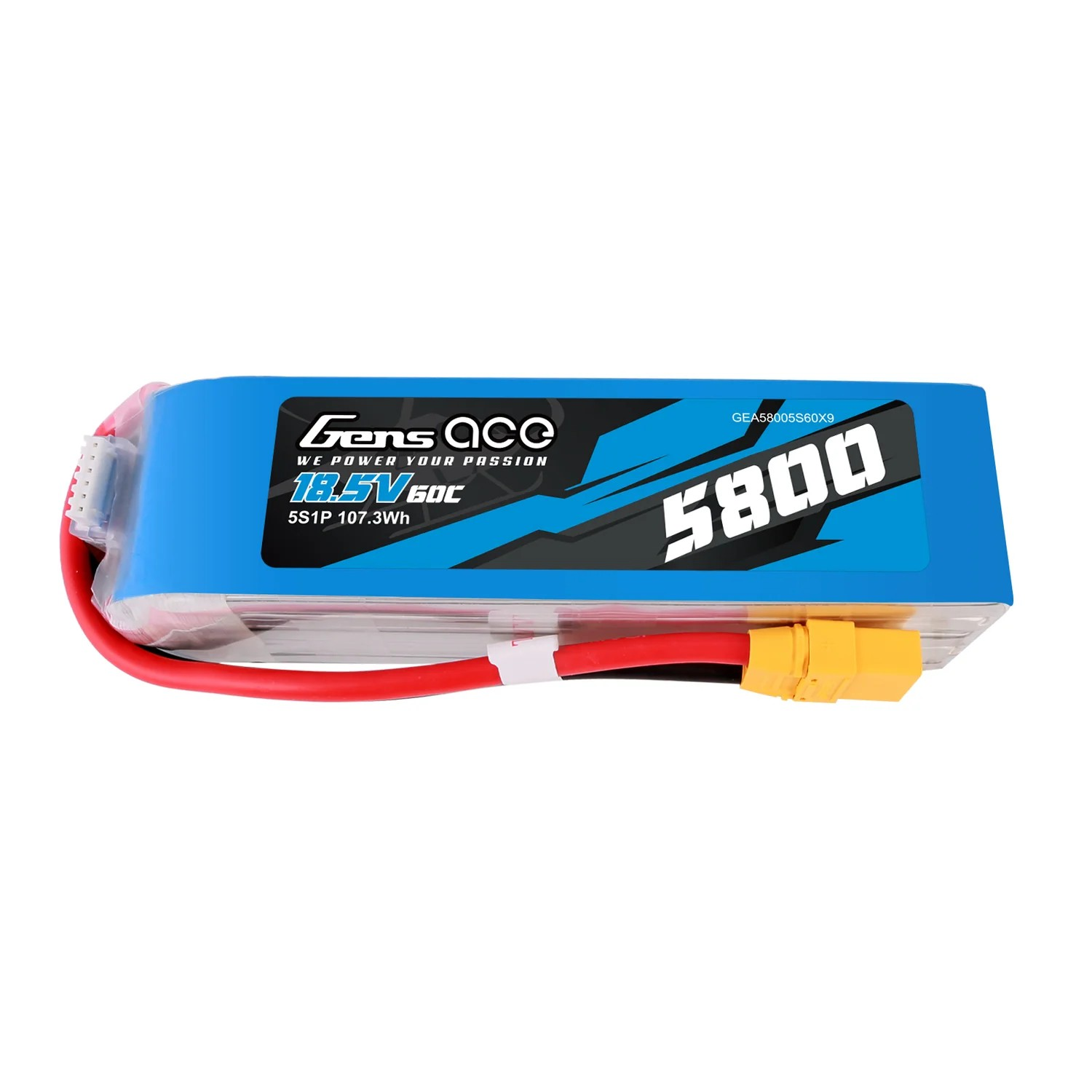 Gens ace 5800mAh 18.5V 60C 5S LiPo Battery με XT90 Plug
