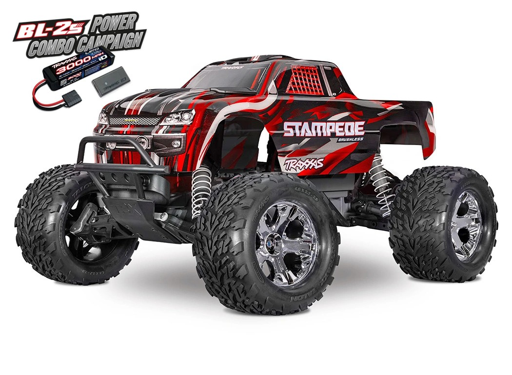 Traxxas Stampede BL-2s HD RTR  – Δώρο Μπαταρία LiPo & USB Φορτιστής
