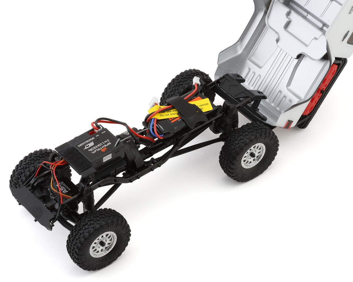 Axial SCX24 Jeep JT Gladiator 1/24 4WD RTR Scale Mini Crawler – White | 2.4GHz Radio