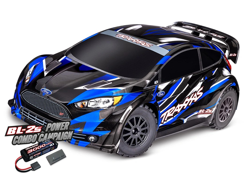Traxxas Ford Fiesta 4x4 BL-2S Brushless 1/10 RTR AWD Rally Car Blue