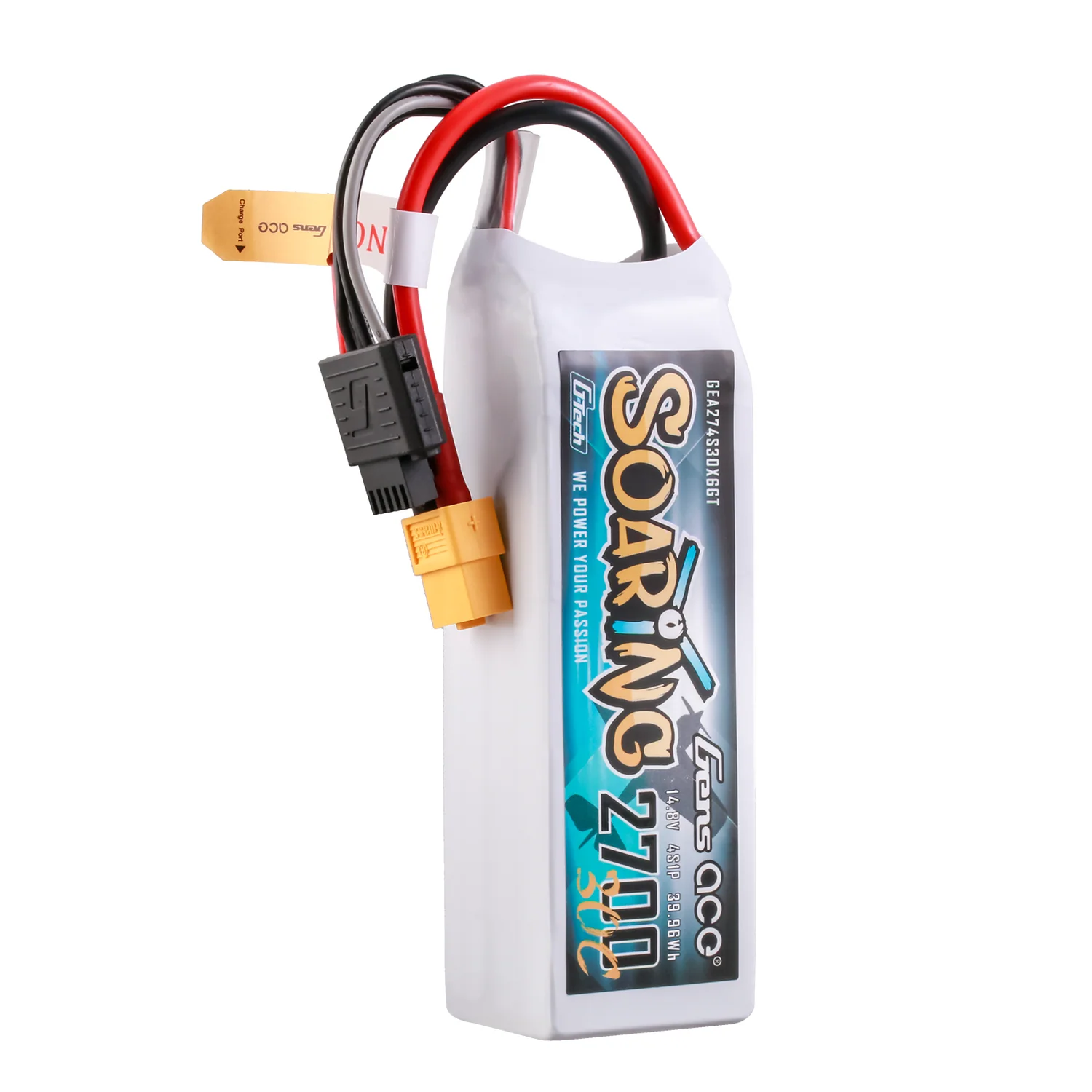 Gens ace G-Tech Soaring 2700mAh 14.8V 30C 4S LiPo Battery με XT60 Plug