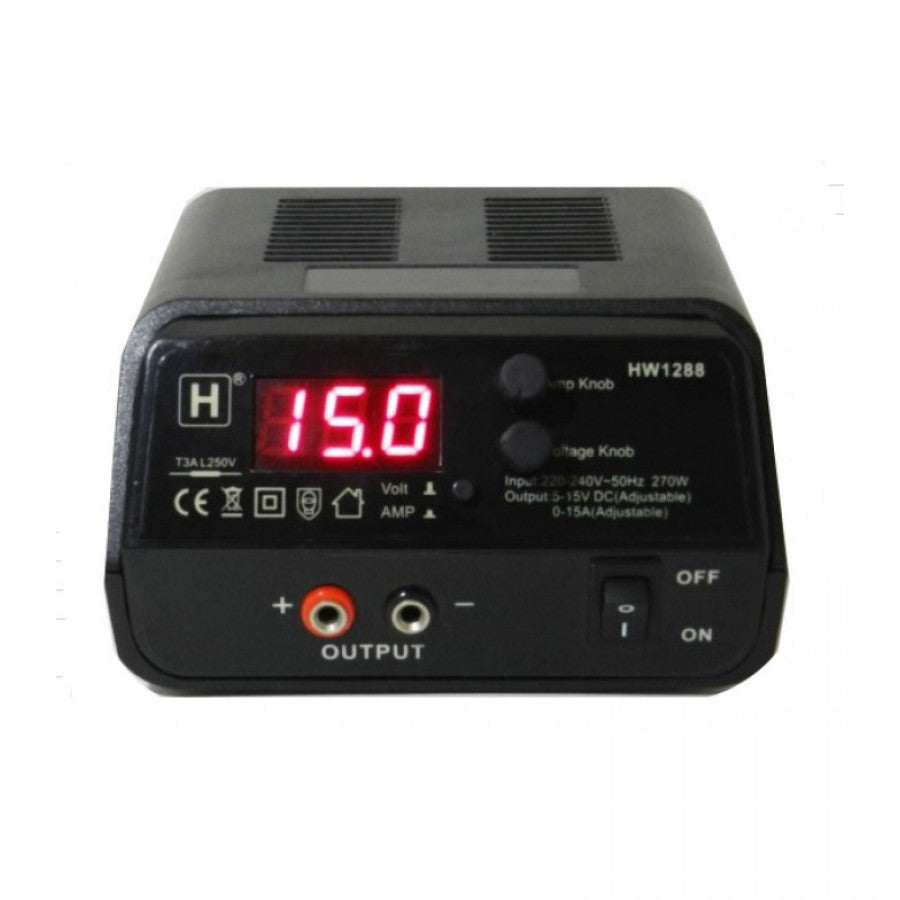 Hop Wo Power Supply 5-15V & 0-15A Adj HW1288 - RACERC