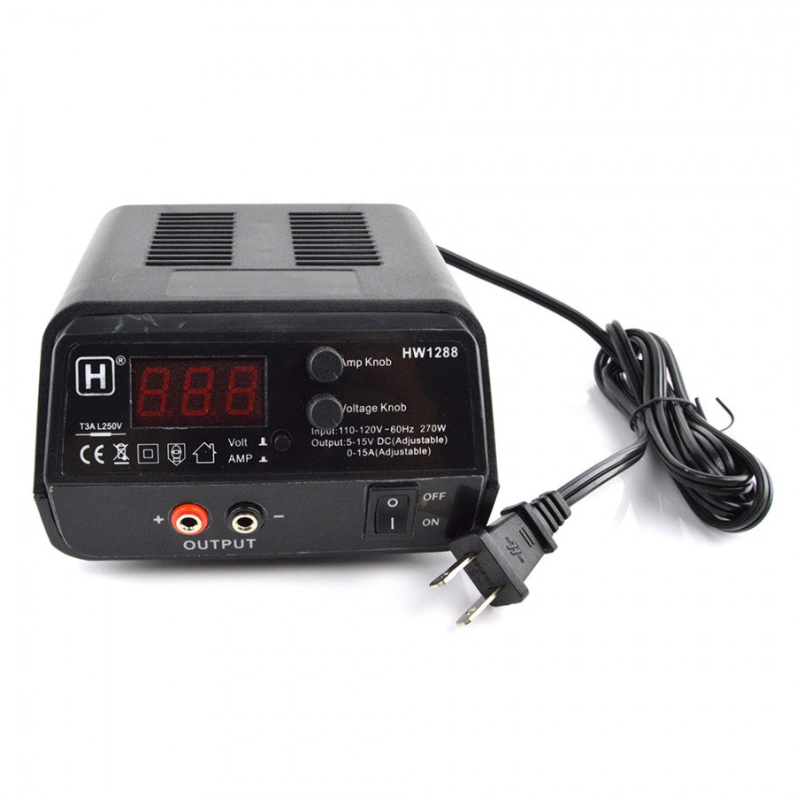 Hop Wo Power Supply 5-15V & 0-15A Adj HW1288 - RACERC