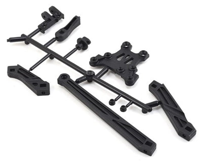 Mugen Seiki MBX8 Body Mount & Front Upper Plate Set - RACERC