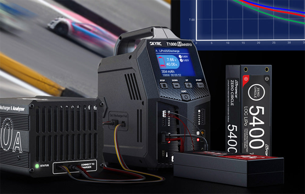 SkyRC T1000 Maestro AC/DC Duo Charger 450W / 1000W 20A Διπλός Φορτιστής