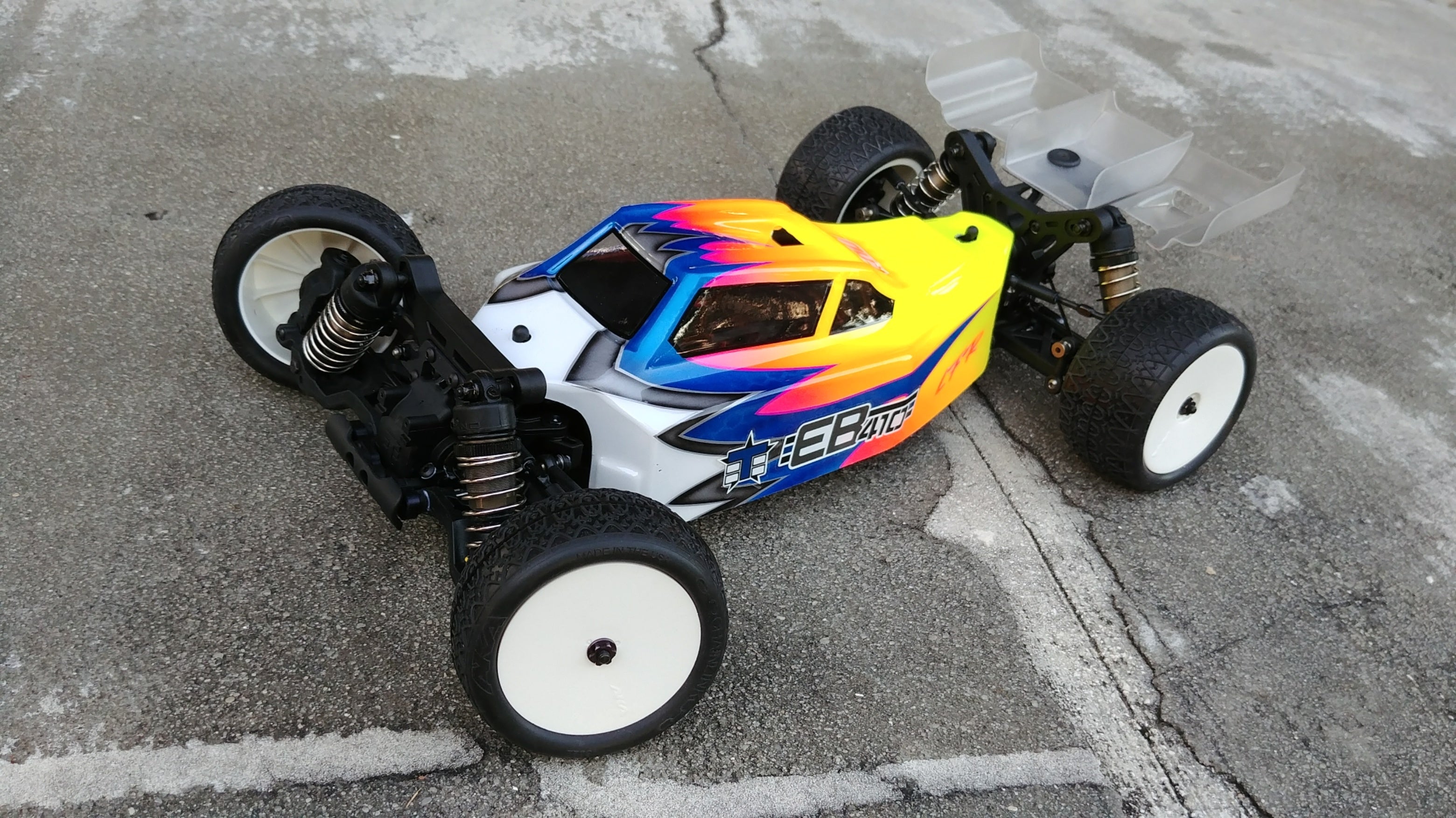 LFR A2 Tactic body w/ 2 wing set (clear) for Tekno EB410 4WD - RACERC