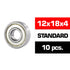 Ultimate 12x18x4mm HS Metal Shielded Bearing Set 10pcs – Ρουλεμάν ABEC-5 6701ZZ