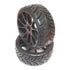 1/8 GT COMPETITION SUPER SOFT PRE-MOUNTED ON MULTI SPOKE BLACK WHEEL (2 pcs) - RACERC