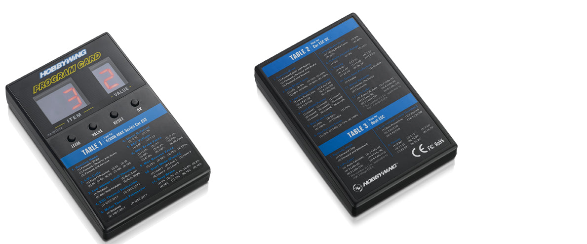 Hobbywing LED Program Card - RACERC
