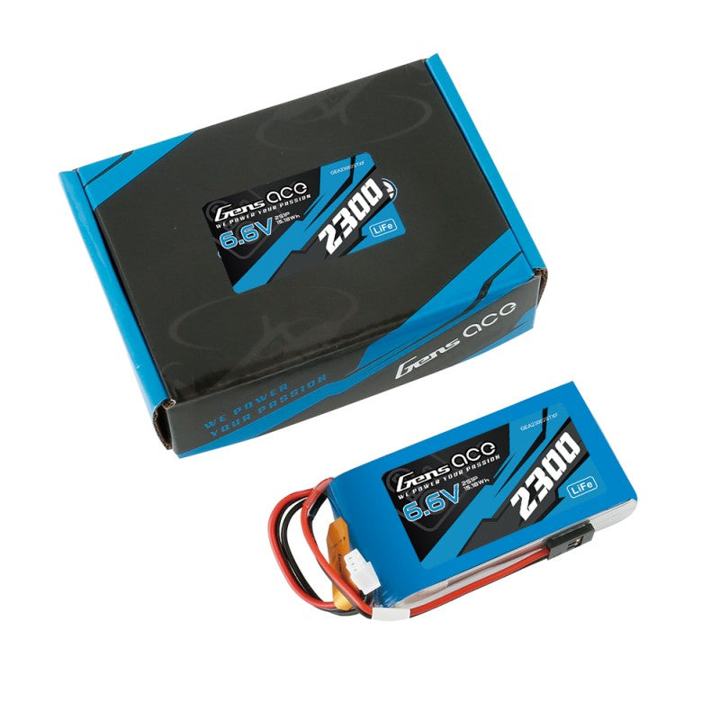 Gens ace 2300mAh 6.6V 2S Li-Fe Μπαταρία Πομπού (Radio Transmitter) με Futaba Plug