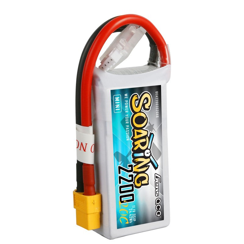 Gens ace Soaring Mini 2200mAh 11.1V 20C 3S LiPo XT60 | Racerc